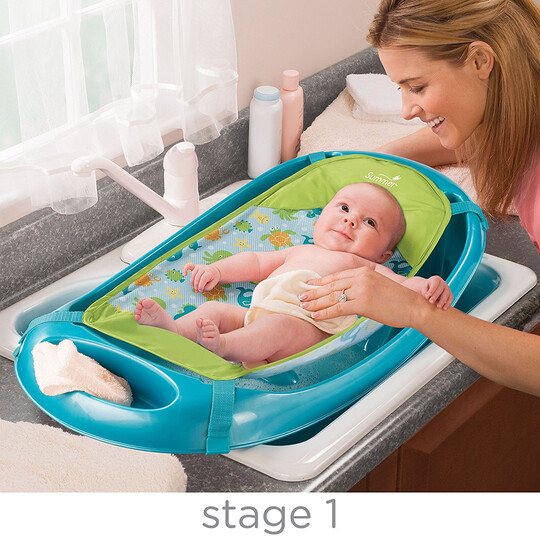 Splish 'N Splash Newborn To Toddler Tub - Blue image number 2